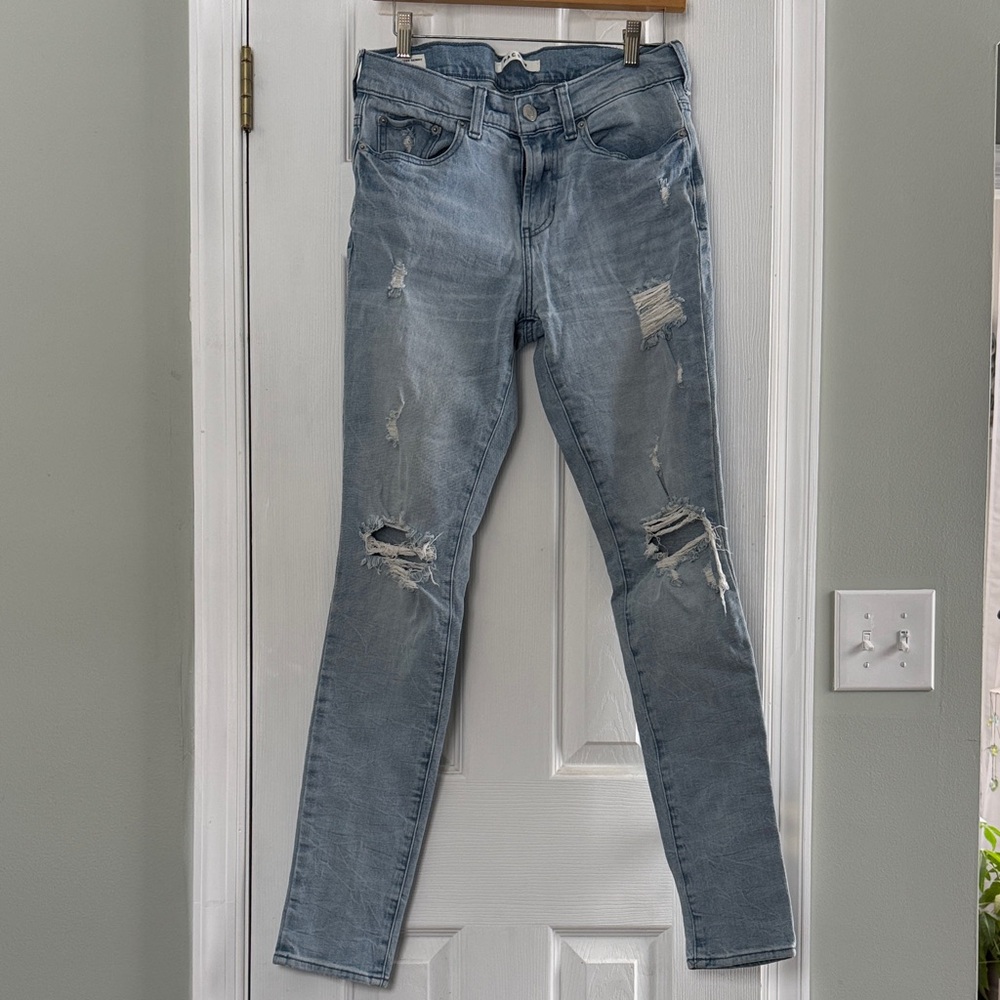 PacSun Ripped Stacked Skinny Jeans. Size 29x32.